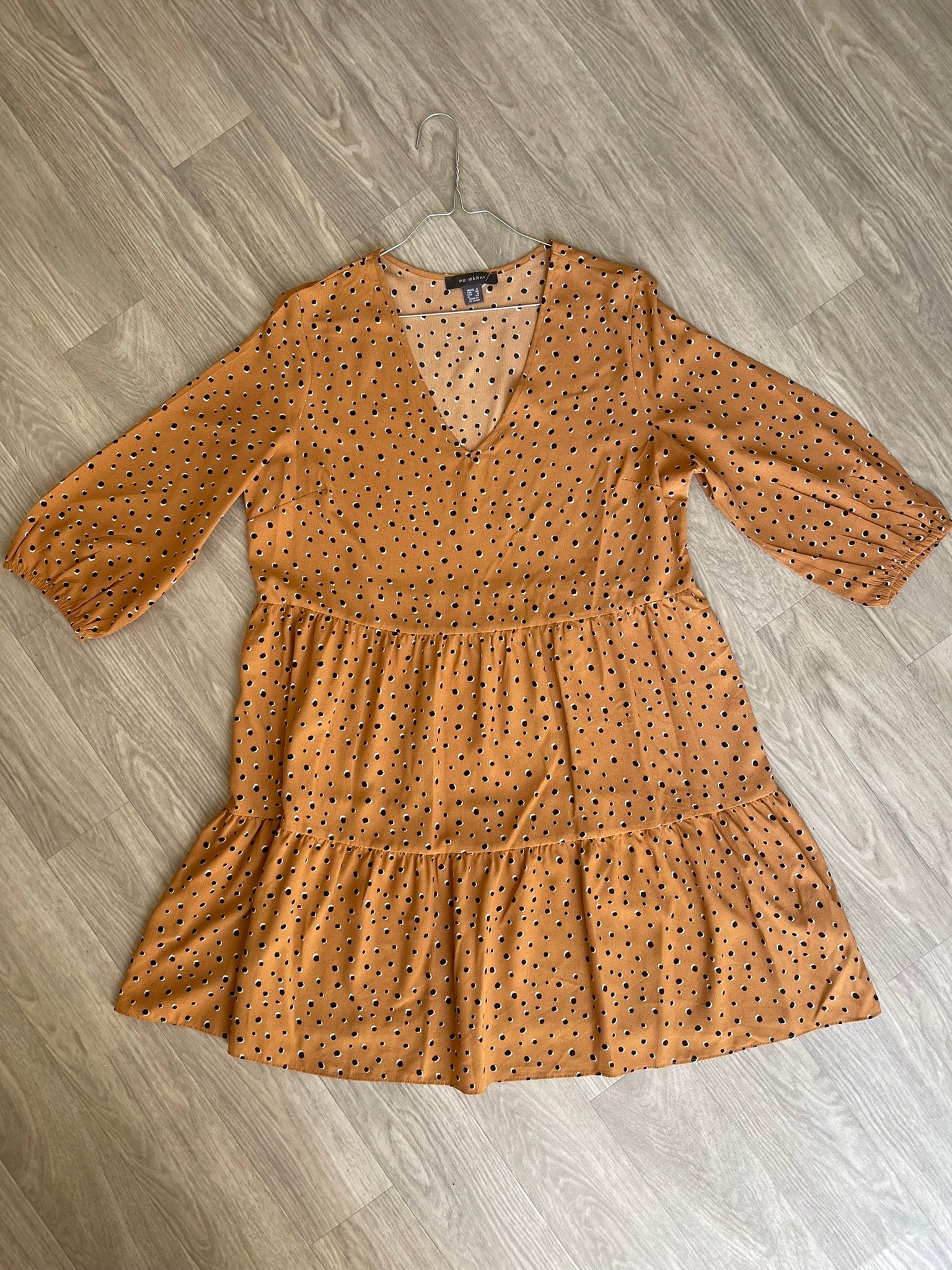 Robe moutarde à pois Primark