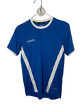 Maillot Mitre sport garçon – Bleu roi bandes V blanches