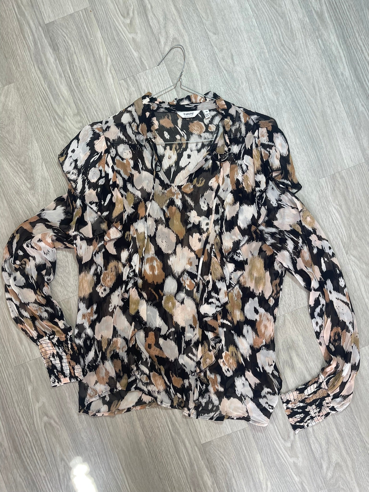 Blouse imprimé animalier abstrait b.young