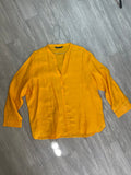 Chemise en lin moutarde Dunnes