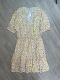 Robe fleurie lilas et jaune George