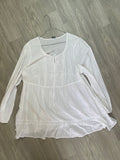 Blouse blanche bohème dentelle