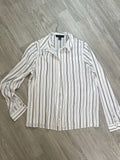 Chemise rayée blanche et marine Atmosphere