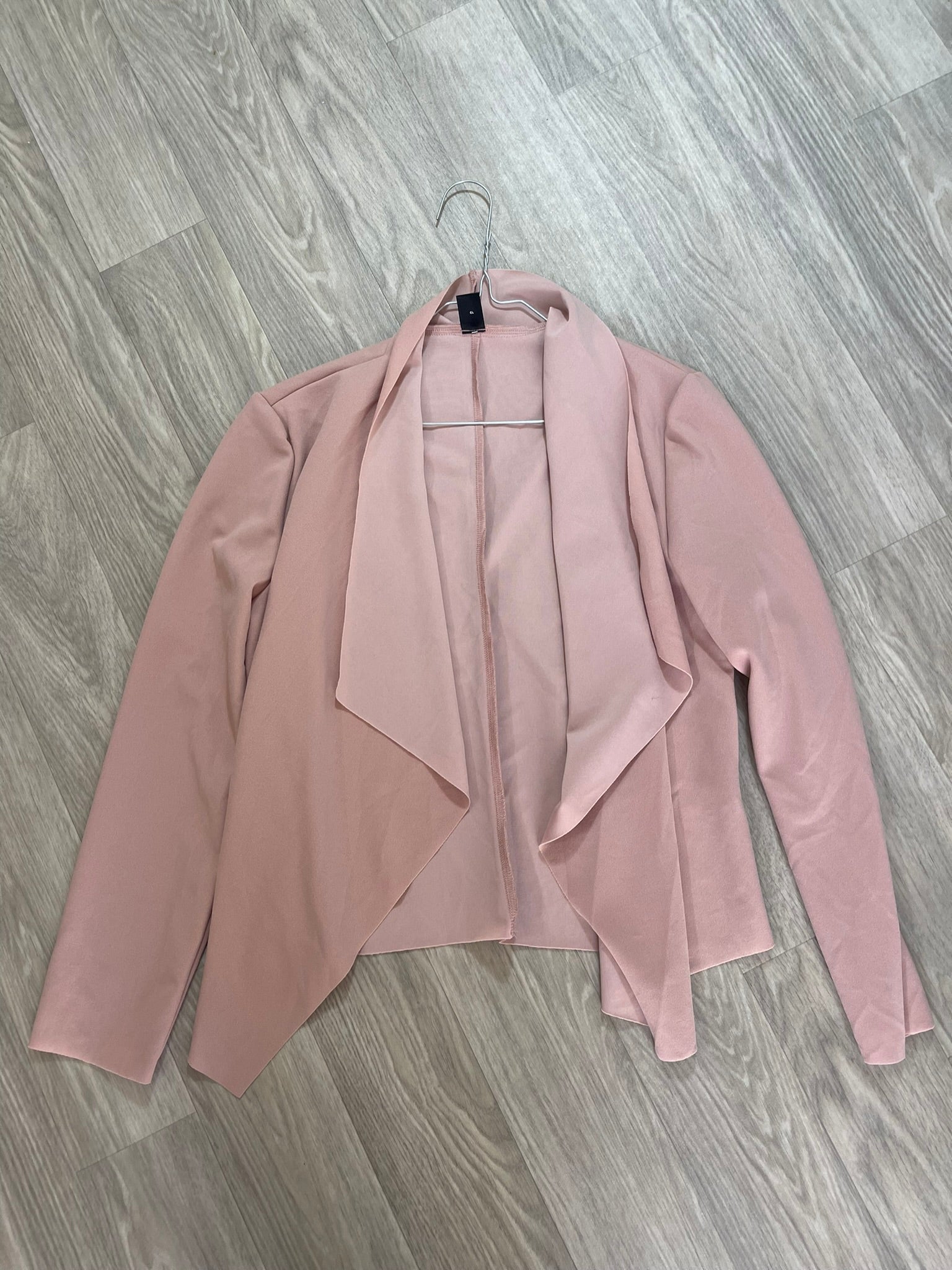 Veste cascade rose poudré