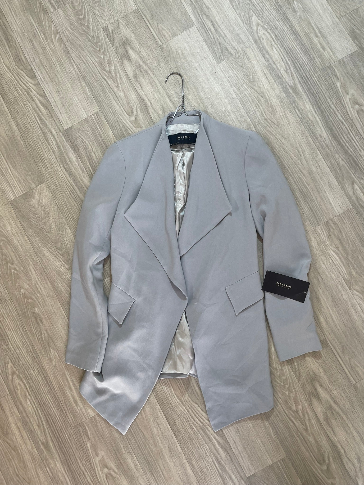 Blazer gris clair Zara Basic