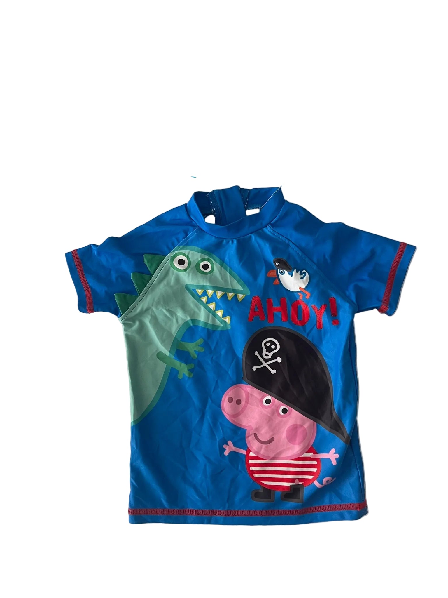 Top de bain / T-shirt anti-UV Peppa Pig &amp; George Pirate 9 - 12 mois
