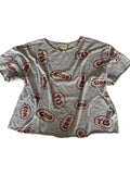 T-shirt fille imprimé « Good Yes Cool » – Gris