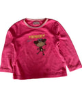 T-shirt velours rose Primark fille « Monkey About »