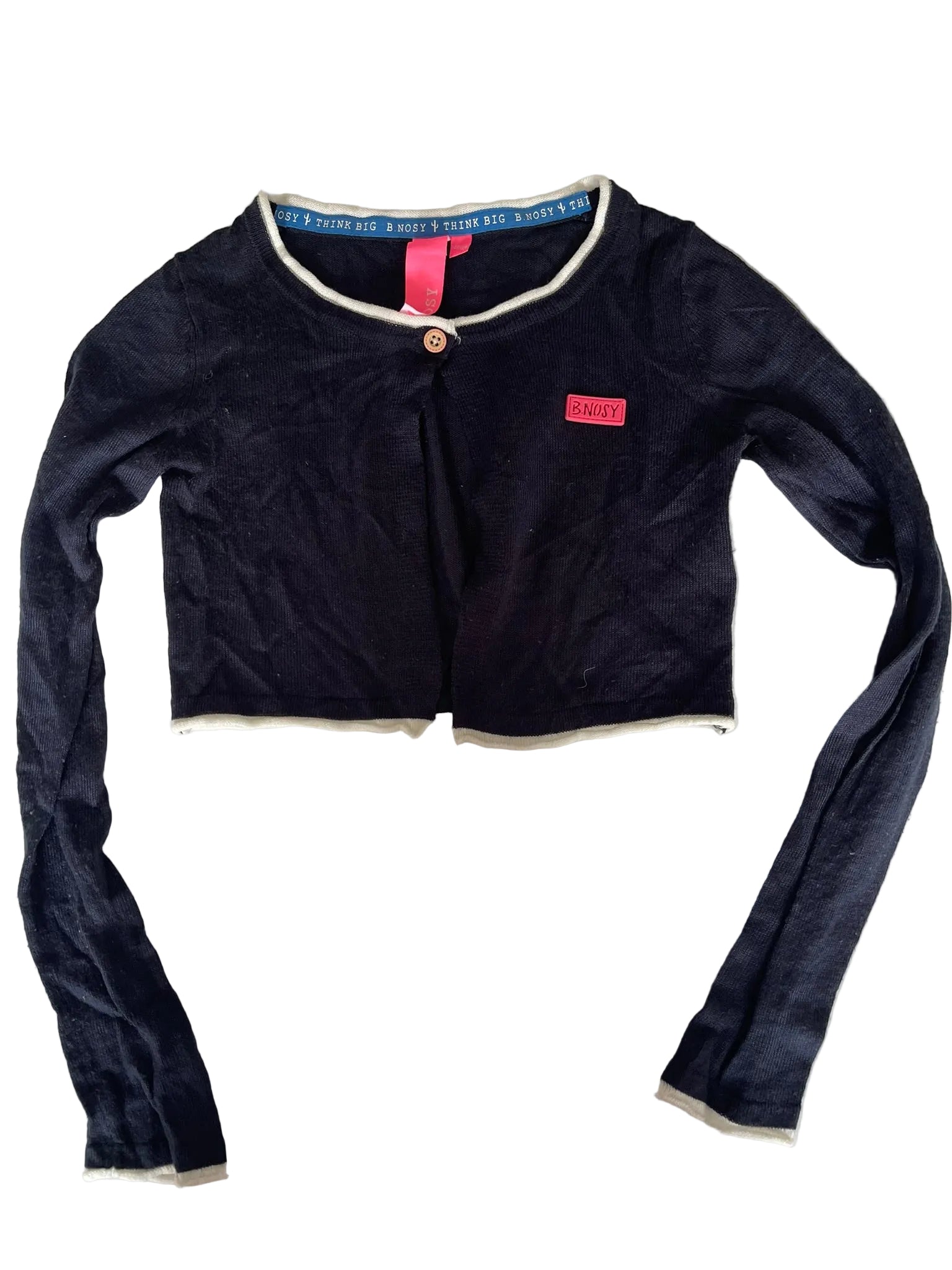 Boléro cardigan court B.Nosy fille – Marine