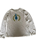 T-shirt manches longues Jako-O fille – Blanc paon brodé