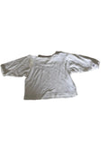 T-shirt manches longues bébé – Blanc imprimé dos