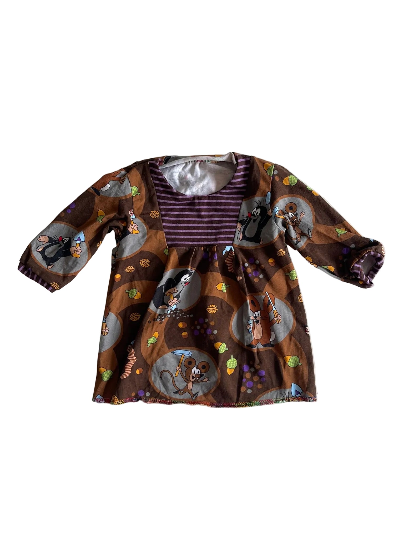 Robe tunique bébé imprimé Taupe – La petite taupe