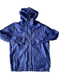 Coupe-vent à capuche enfant – Bleu cobalt uni