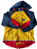 Coupe-vent à capuche Tagalug enfant – Jaune bleu rouge
