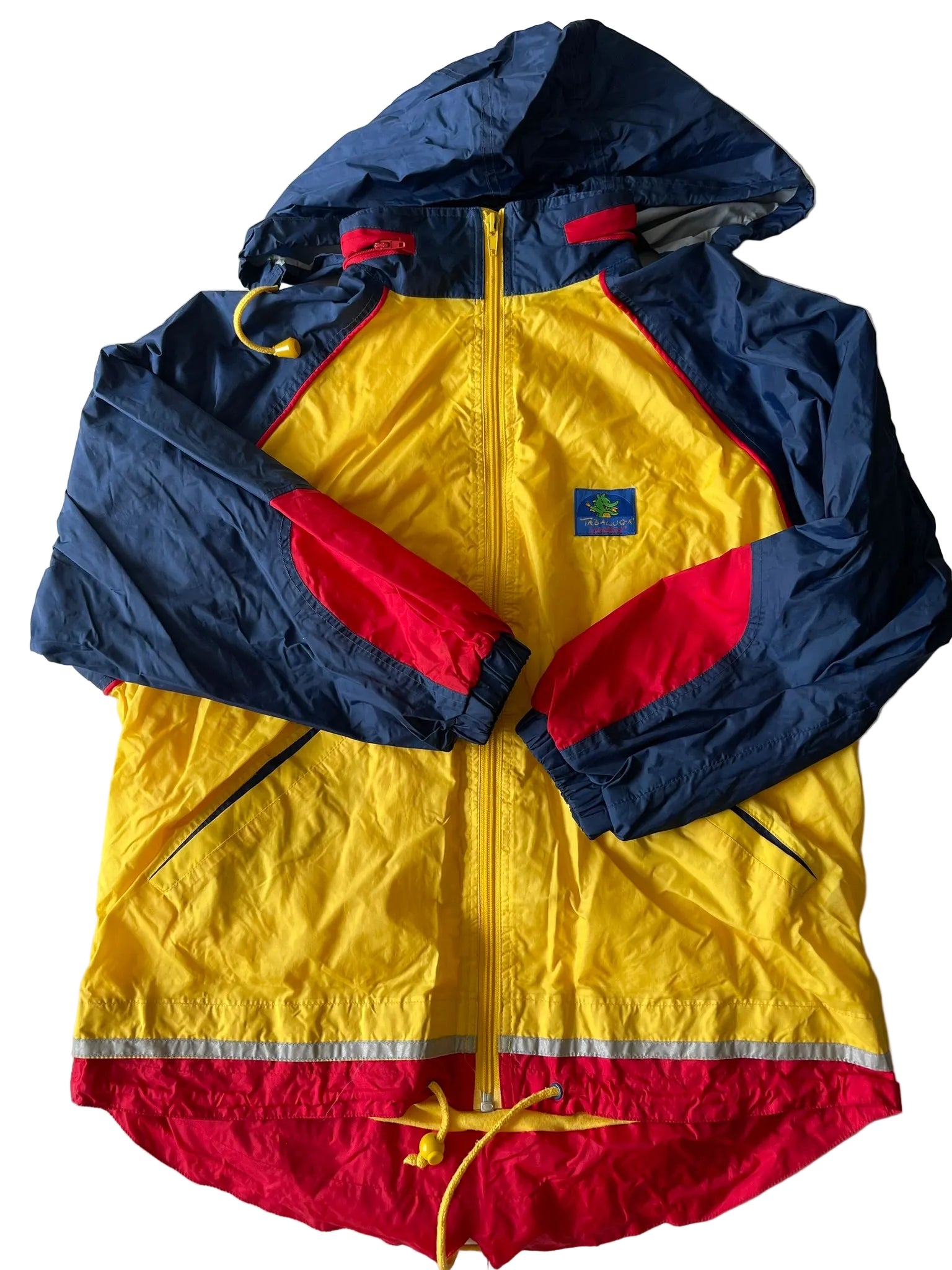 Coupe-vent à capuche Tagalug enfant – Jaune bleu rouge