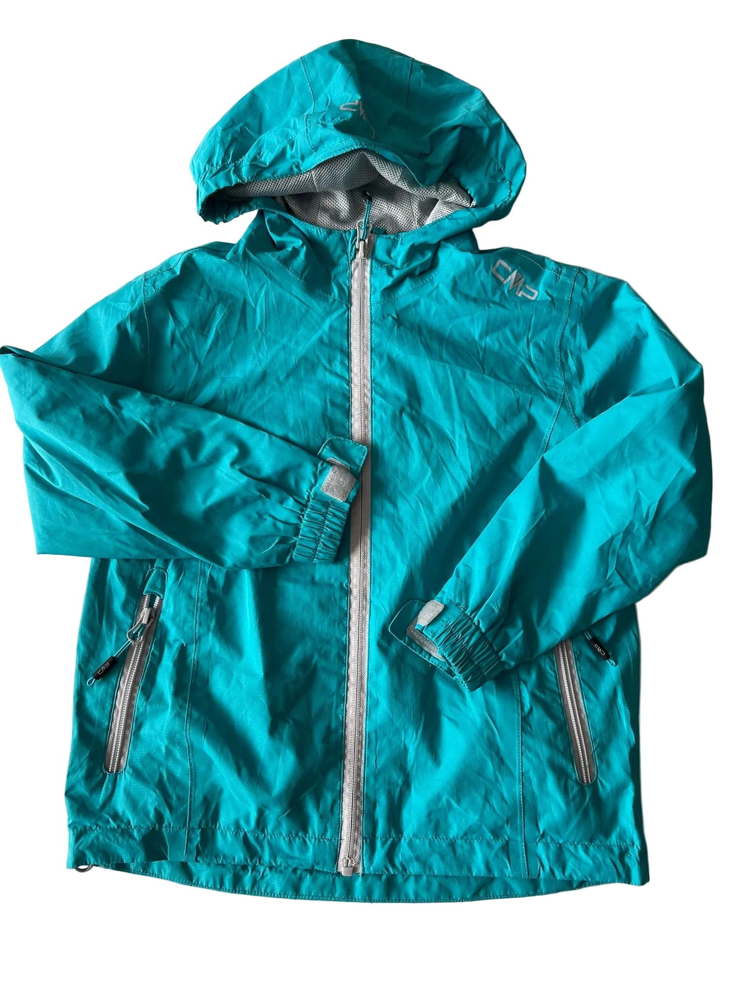 Coupe-vent à capuche CMP fille – Turquoise