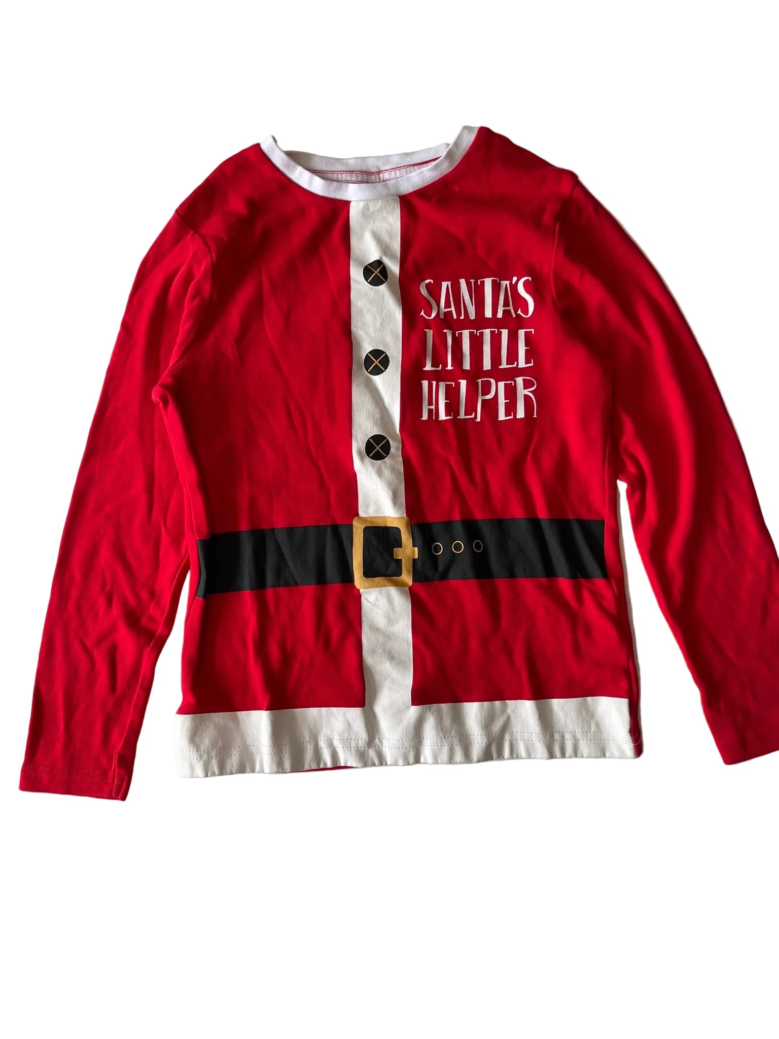 T-shirt de Noël enfant « Santa's Little Helper » – Rouge
