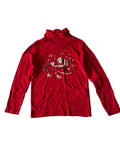 Sous-pull col roulé enfant Noël « Ho Ho Ho » – Rouge