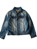 Veste en jean garçon – Bleu délavé used