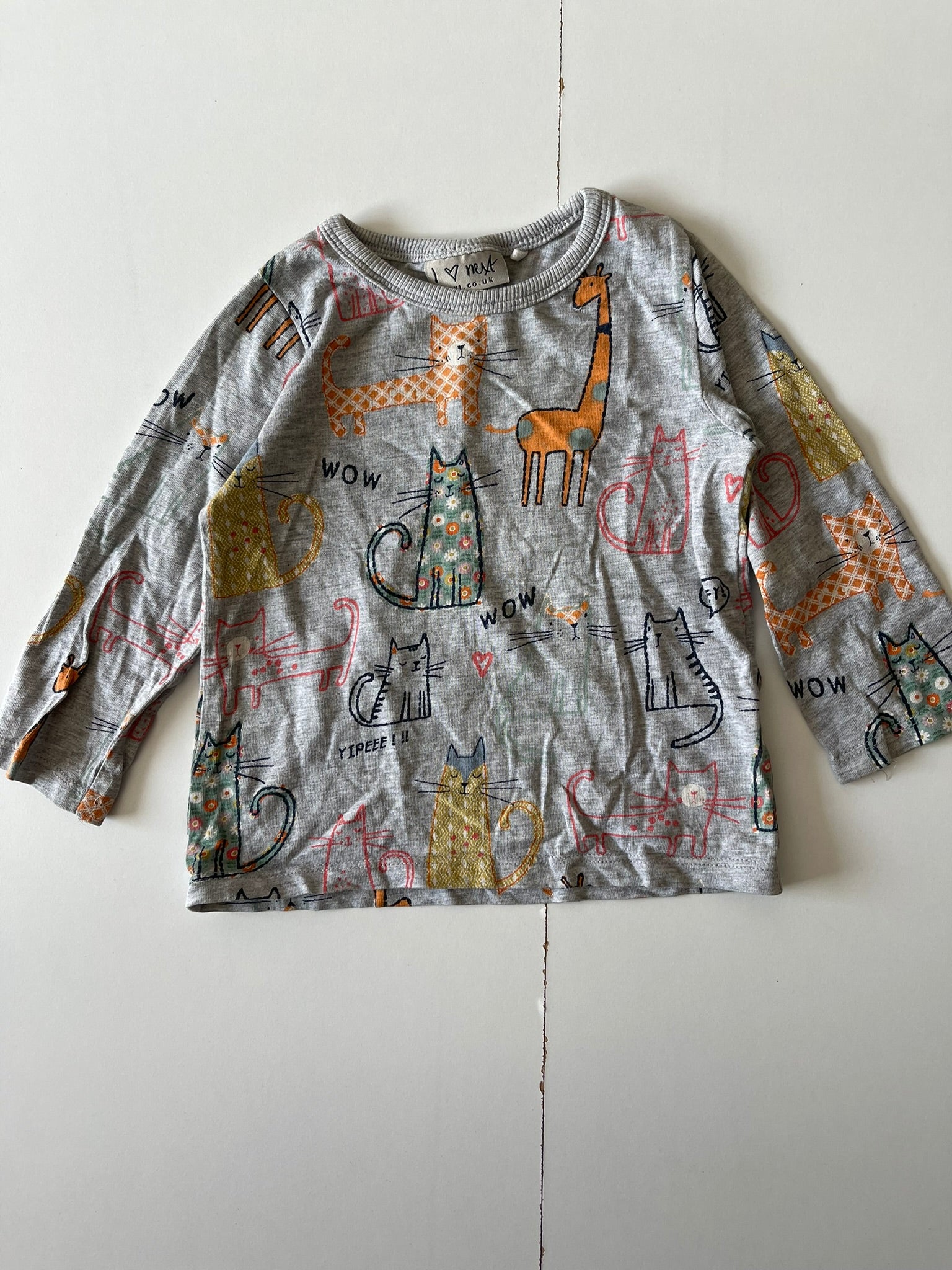 T-shirt manches longues motif chats