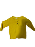 T-shirt manches longues bébé – Jaune moutarde