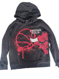 Sweat à capuche NBA Chicago Bulls enfant – Noir