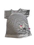 T-shirt manches courtes bébé fille – Gris souris London