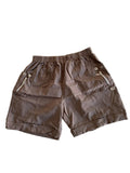 Short cargo taupe poches zippées revers