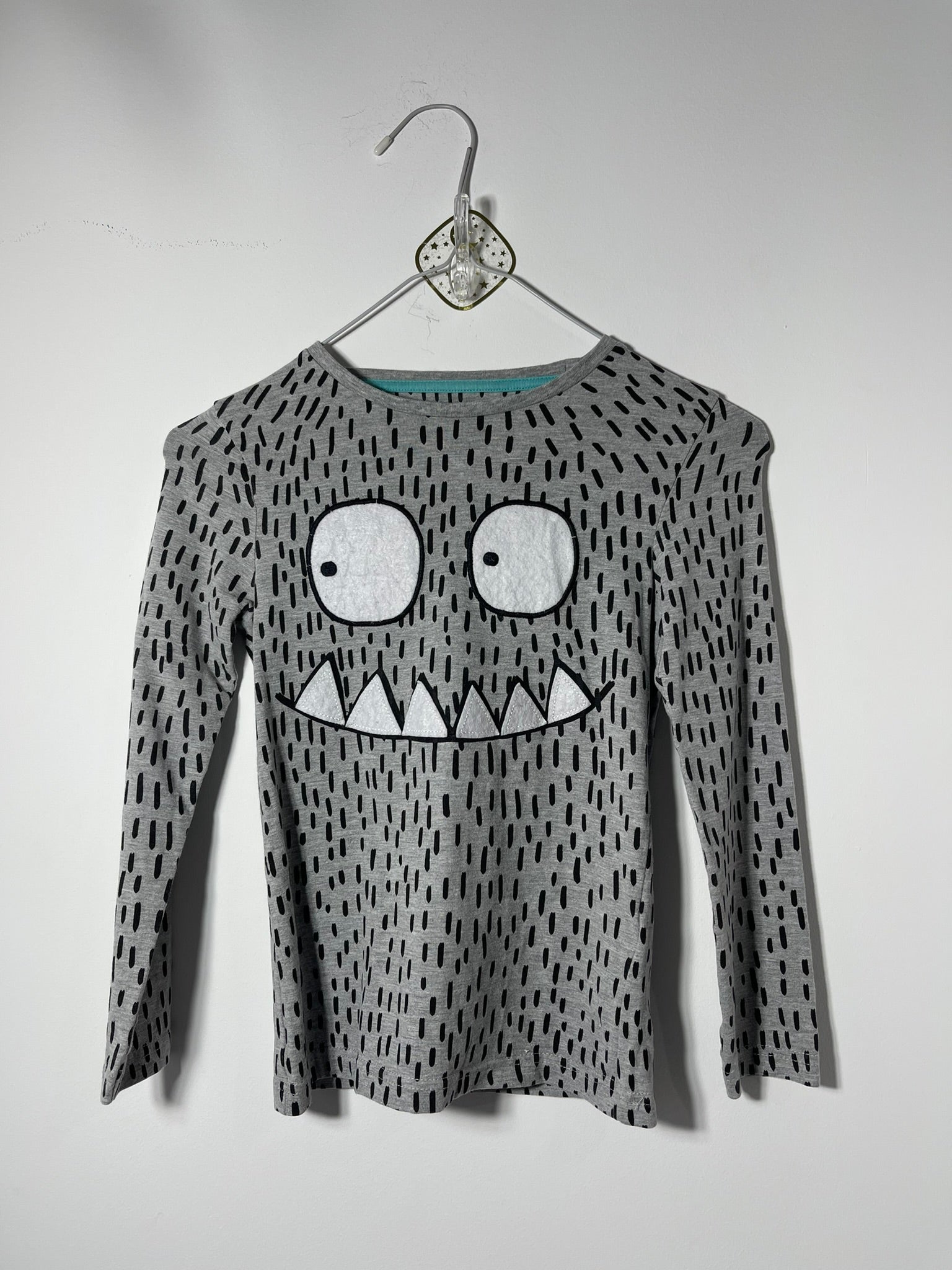 T-shirt monstre rigolo gris