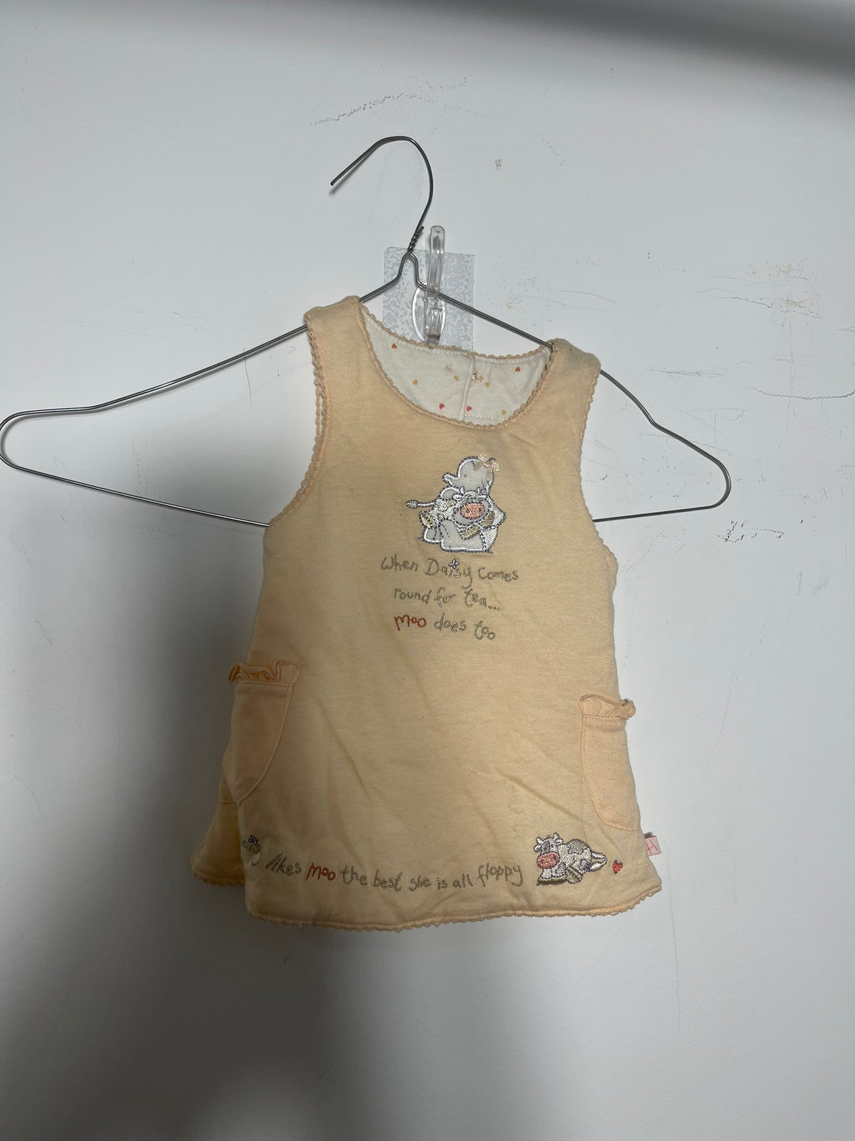 Haut vintage brodée vache Daisy