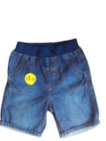 Short en jean bleu délavé enfant