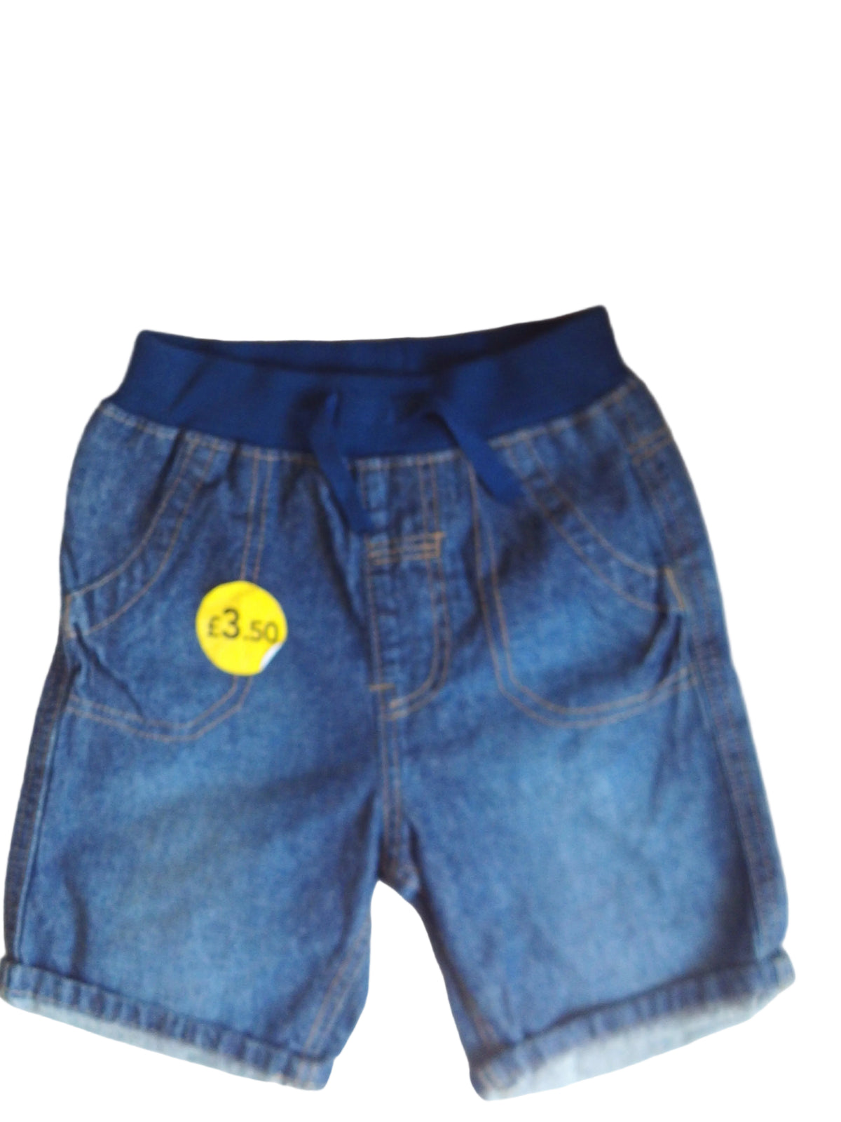 Short en jean bleu délavé enfant