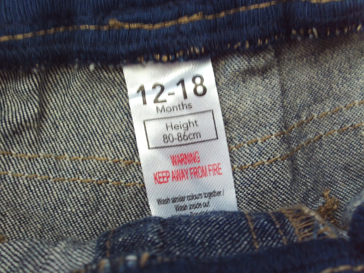 Short en jean bleu délavé enfant