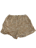 Short imprimé zèbre beige