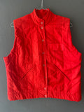 Doudoune sans manches rouge vintage