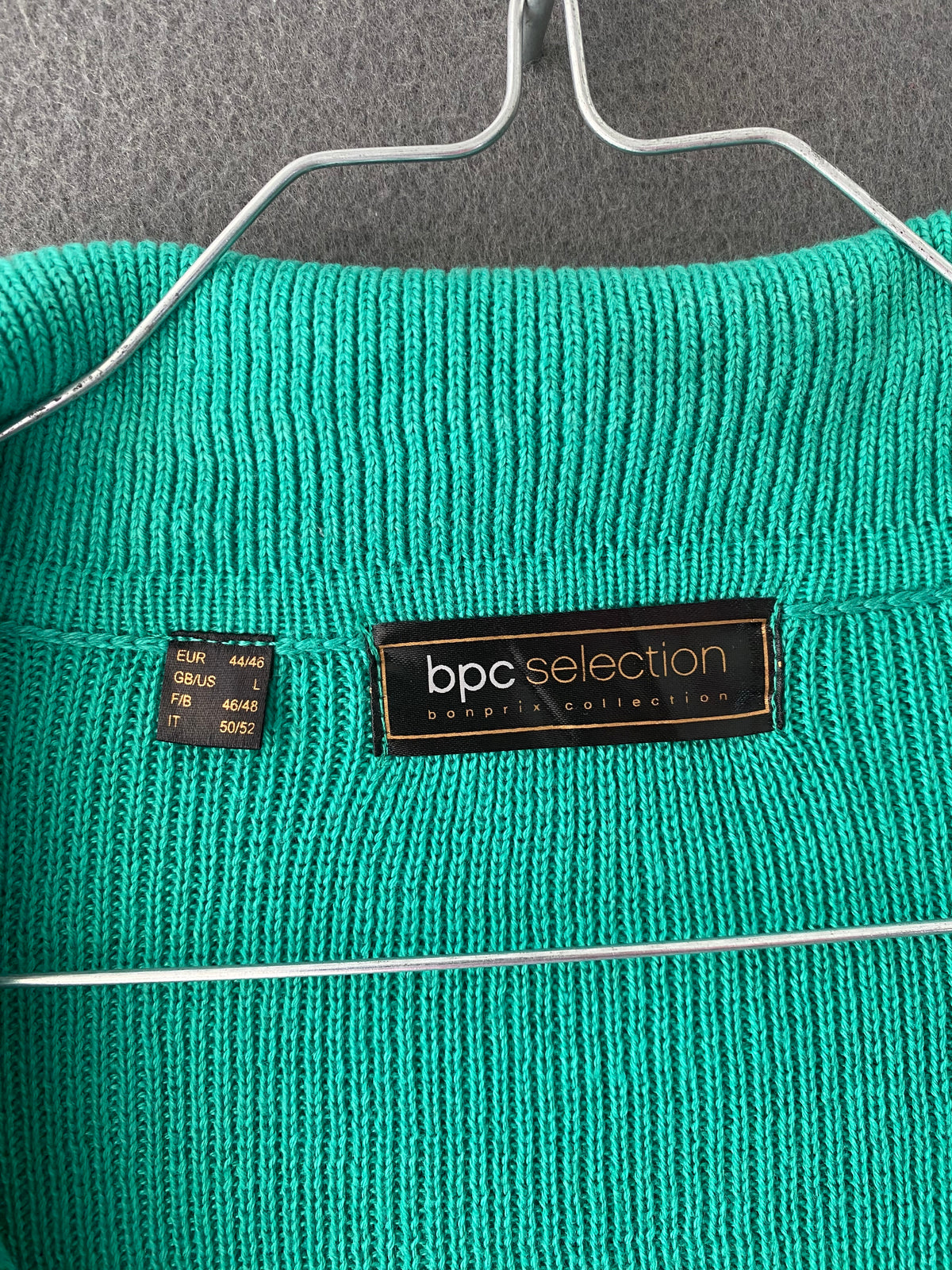 Blazer en maille vert émeraude