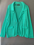 Blazer en maille vert émeraude