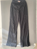 Pantalon large côtelé noir – coupe Petite