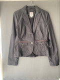 Blazer gris anthracite à poches cargo
