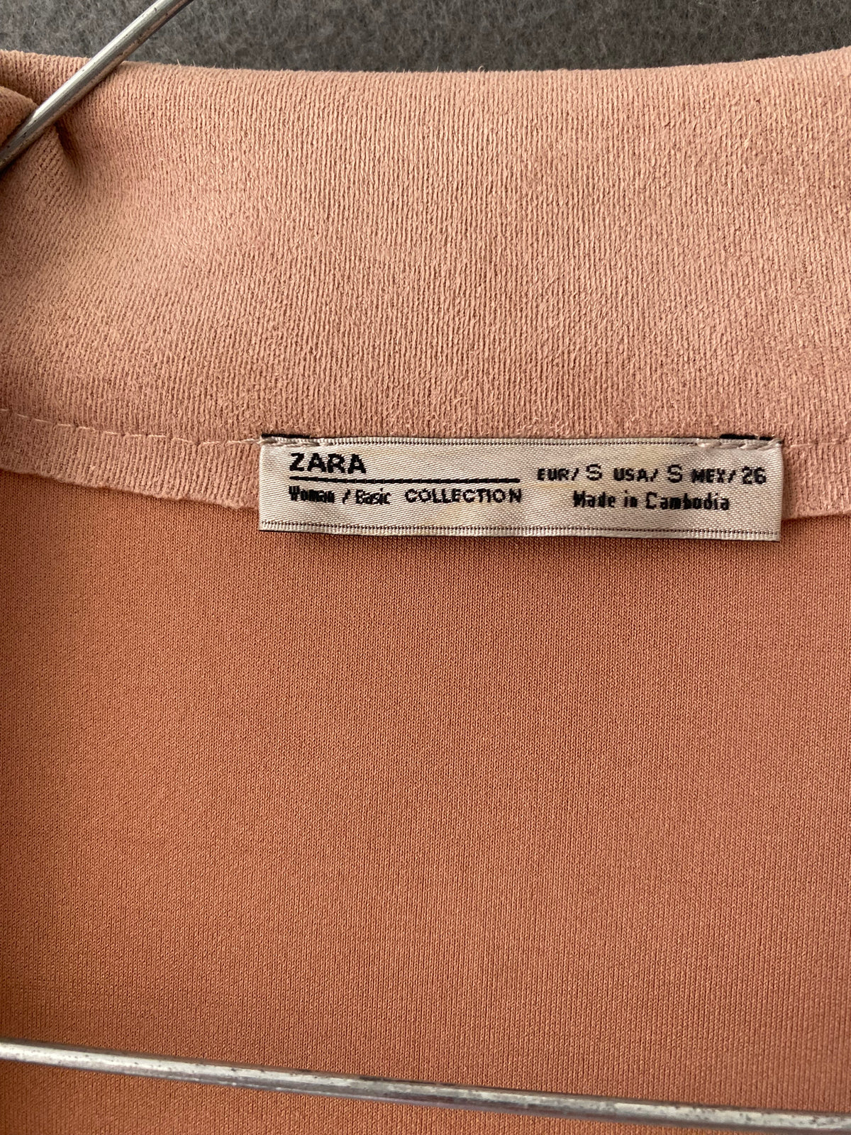Blazer en suédine rose poudré à poches plaquées
