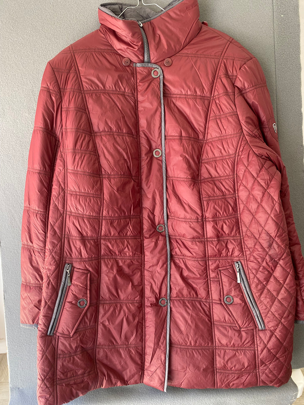 Veste matelassée Barbara Lebek bordeaux