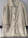 Manteau kaki boutonné doublure matelassée