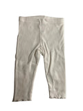 Legging blanc côtelé bébé