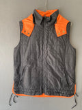Gilet sans manches noir et orange