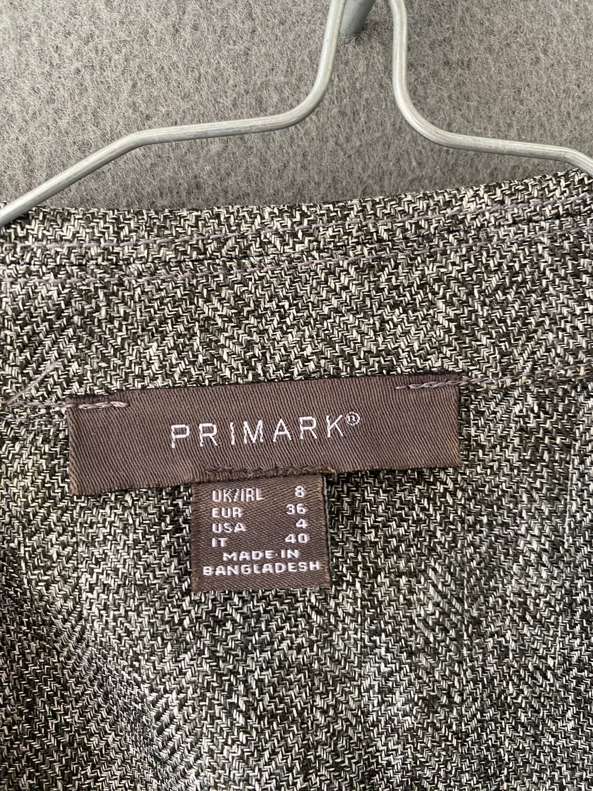 Blazer gris chiné effet tweed