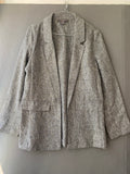 Blazer gris chiné effet tweed