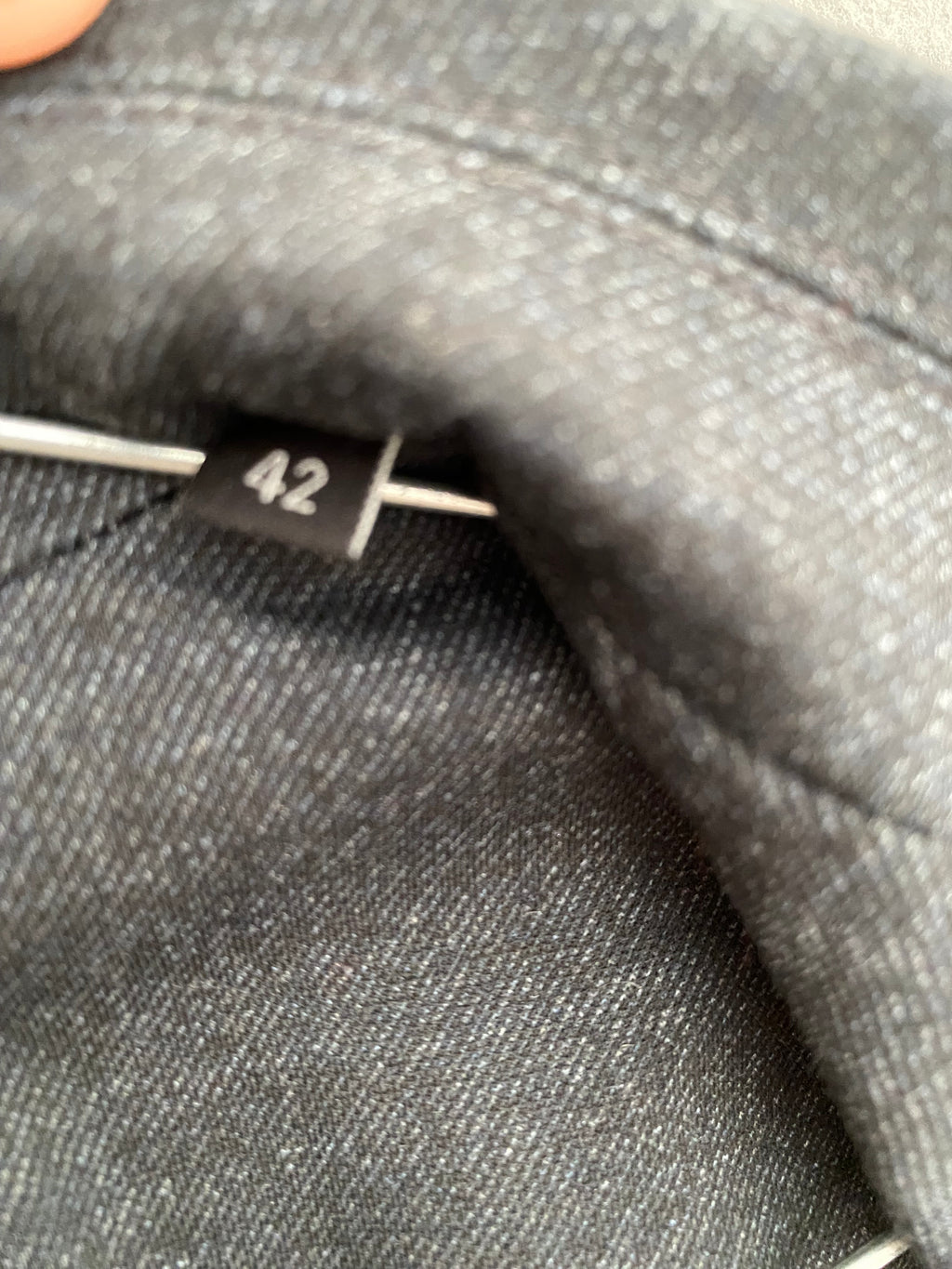 Blazer gris anthracite chiné à deux boutons