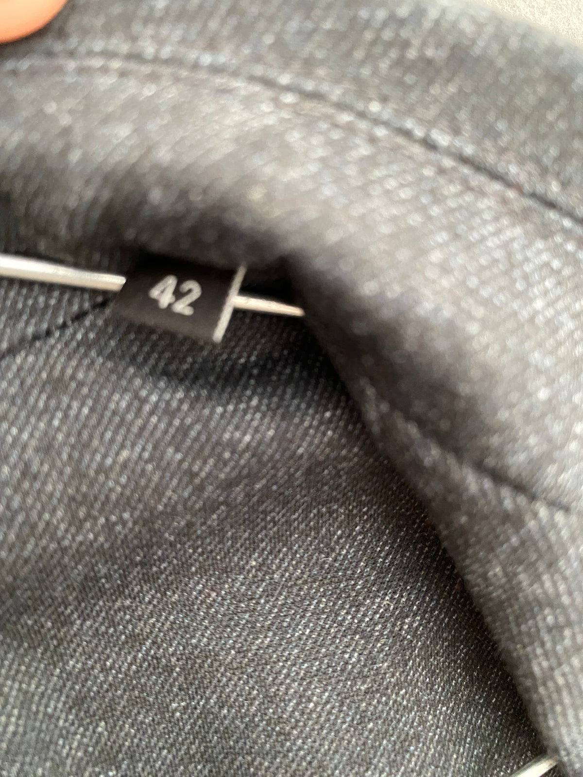 Blazer gris anthracite chiné à deux boutons