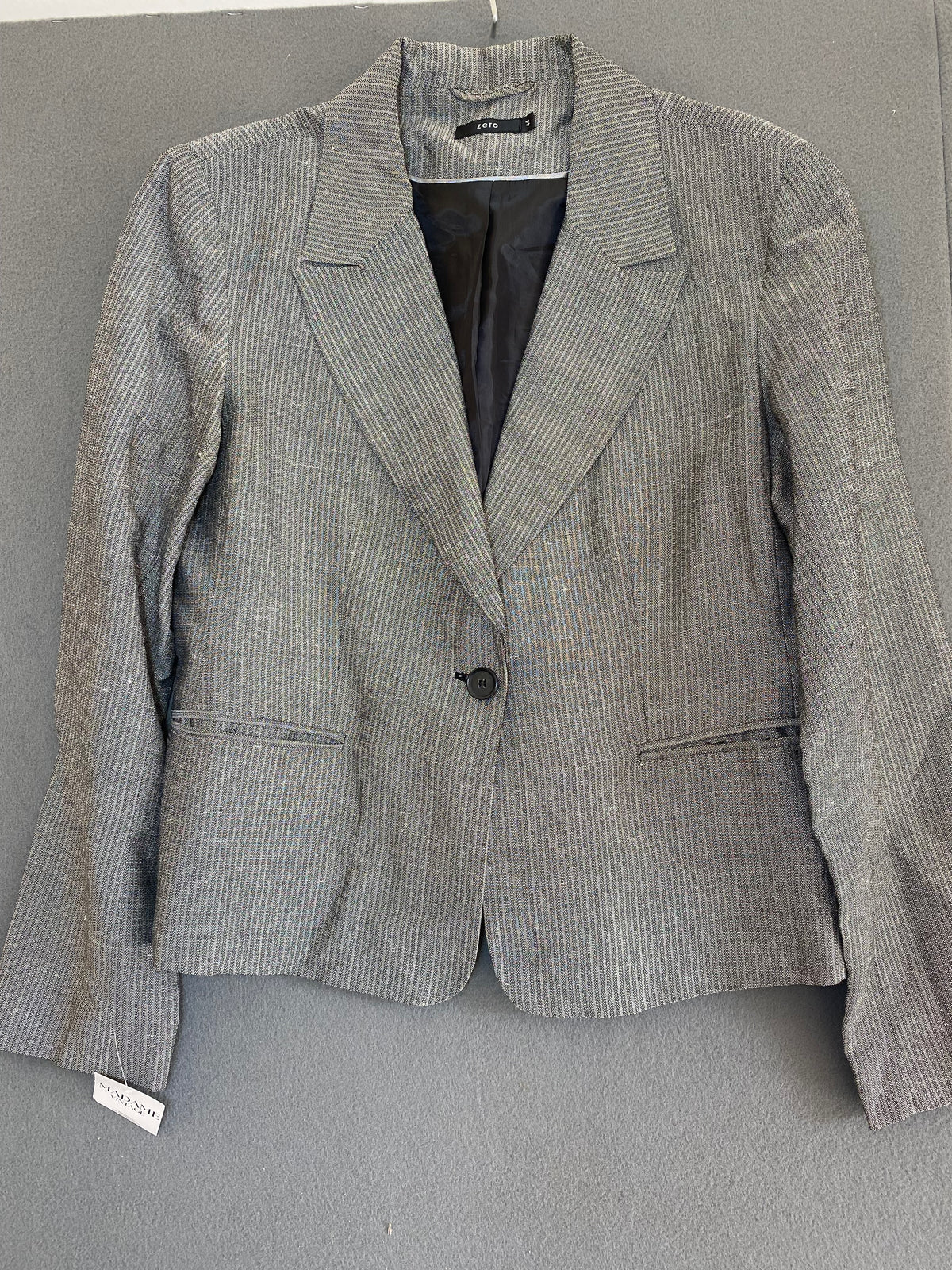 Blazer gris à fines rayures Zero