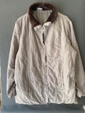 Veste matelassée taupe col sherpa